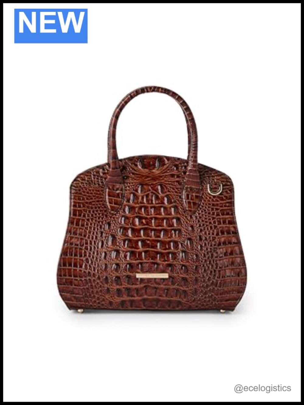 Brahmin Vintage-Inspired Leather Satchel Handbag